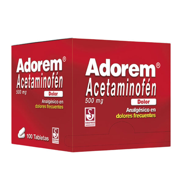 Adorem 500 Mg 100 Tabletas - Droguerias Salud Social